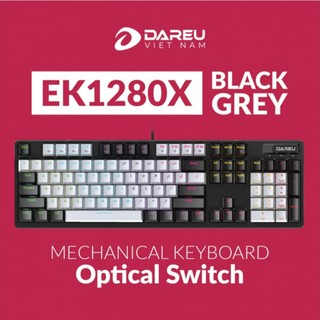 Bàn phím cơ DAREU EK1280 V2 104KEY (RGB, Blue/ Brown/ Red D switch)