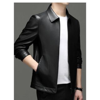  Áo khoác nam da bò thật  chính hãng  cao cấp cổ đứng cổ bẻ kiểu ngắn kiểu nhẹ Có ảnh thật  