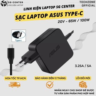 Sạc Laptop Asus Type-C, 20V/3.25A/65W, 20V/5A/100W, Sạc Laptop Asus, Sạc Máy Tính Asus - BH 12 THÁNG