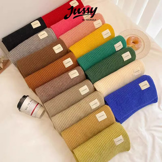  Khăn Len Dệt Kim Màu Trơn Basic Size Vừa Tag Vuông JK58 Jussy Official Khăn Choàng Cổ Nam Nữ Chất Len Dày KT 22x135cm 