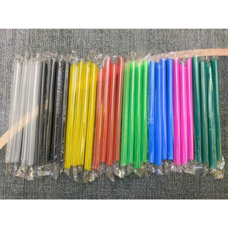  5kg 10 bịch  Ống hút có màng bọc OPP không bọc màng màu trắng hồng vàng xanh phúc long Ø6 Ø8 Ø12 