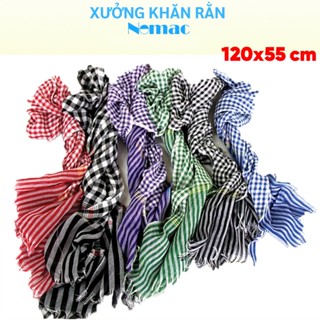Khăn rằn Nam bộ truyền thống kích thước 120 x 55cm nhiều màu / Khăn đi phượt Nomac / Album 5 POLY