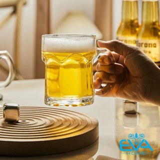 Bộ 12 Ly Quai Bia Thuỷ Tinh HF332VN / Cốc Uống Nước Thuỷ Tinh Quai Cầm Dung Tích 335ML