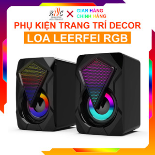 Loa Máy Tính Mini Leerfei YST-1046 Y-9077 E-1053 101z Led RGBTự Đảo Màu Dùng Cho Máy Tính Điện Thoại