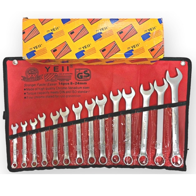 Bộ Cờ Lê Vòng Miệng 14 Chi Tiết (USA Standard)