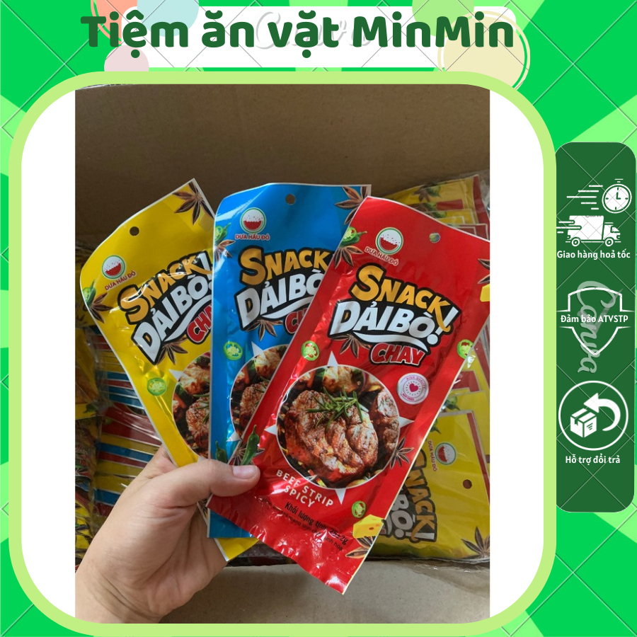 Snack Dải bò chay Dưa hấu đỏ