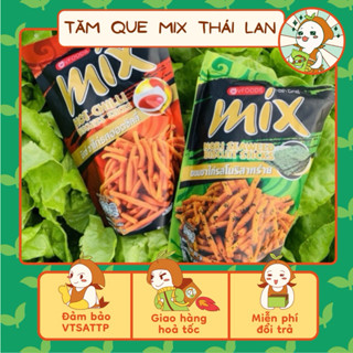 Snack tăm que Mix VFoods Thái Lan, bim Mix các vị (gói ~50g), Ăn Vặt Nhà Mầm.