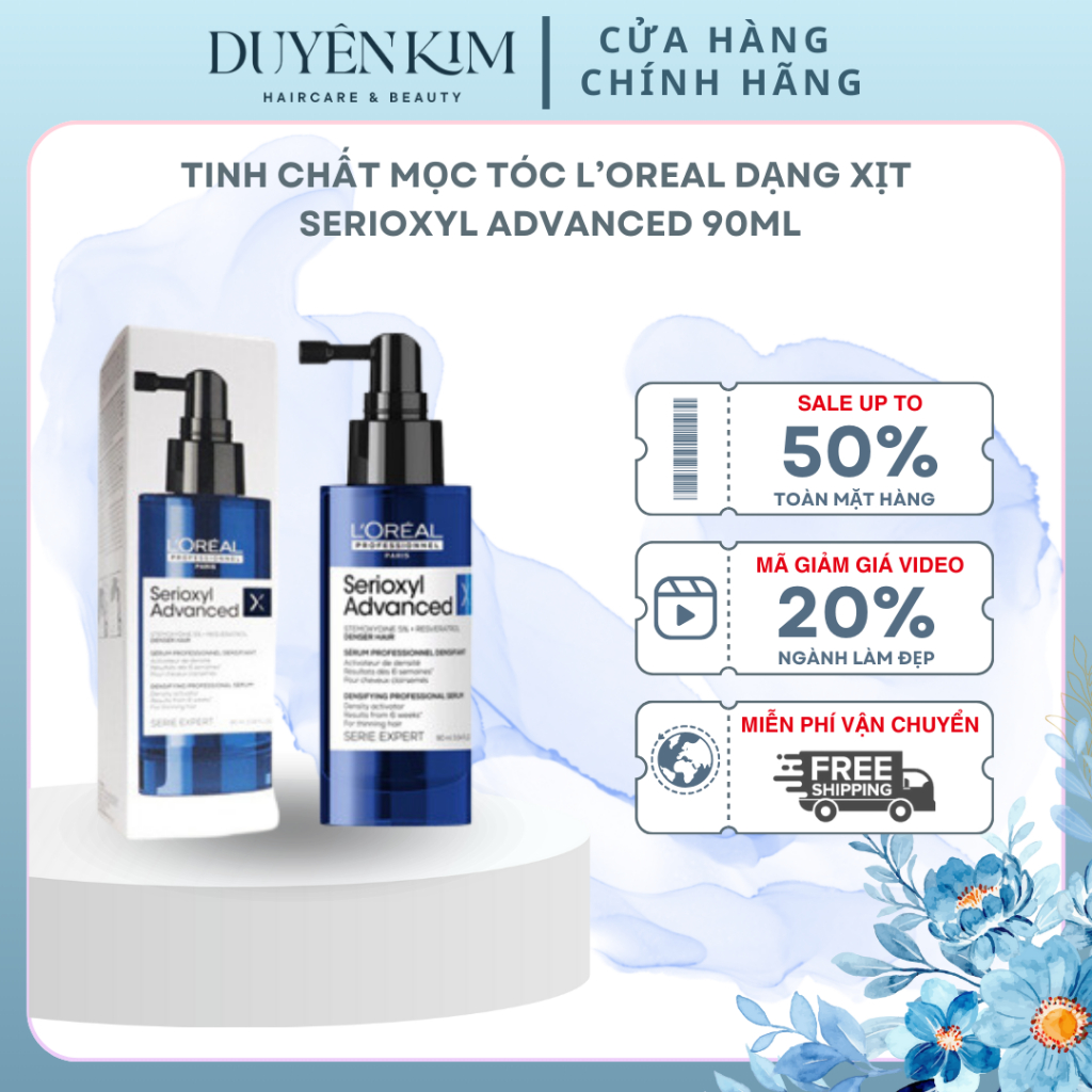 TINH CHẤT MỌC TÓC L’OREAL DẠNG XỊT SERIOXYL ADVANCED 90ML