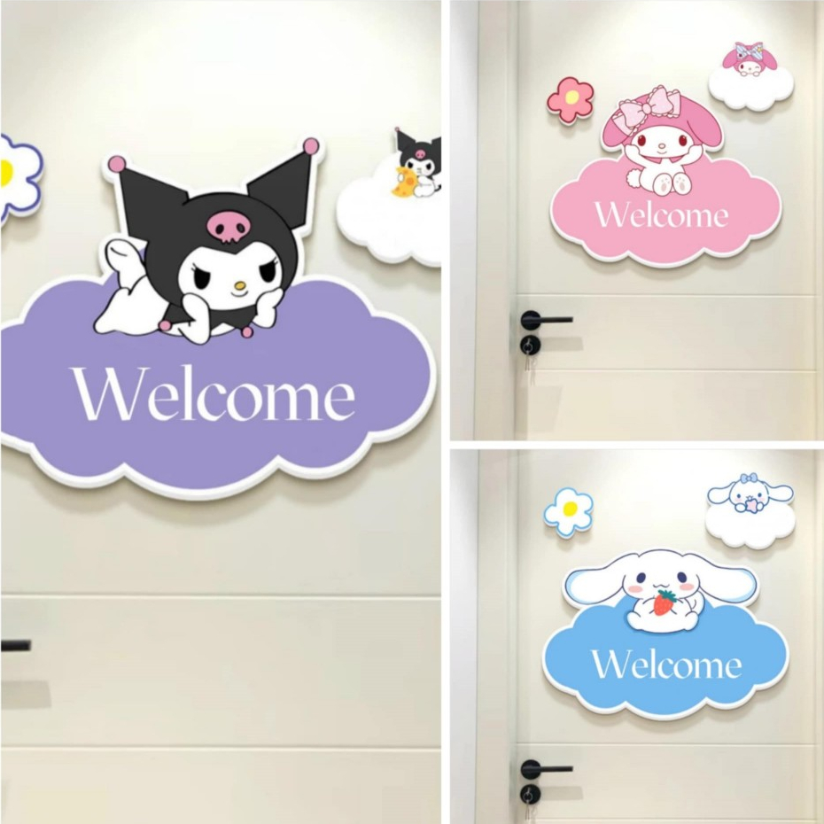 🌸DECAL BẢNG TÊN KUROMI CINNAMOROLL MELODY SANRIO FRIENDS