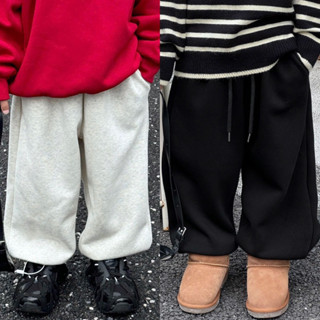 Quần nỉ lót lông bé trai basic Q387 size 90-150, quần dài trẻ em thu đông cao cấp