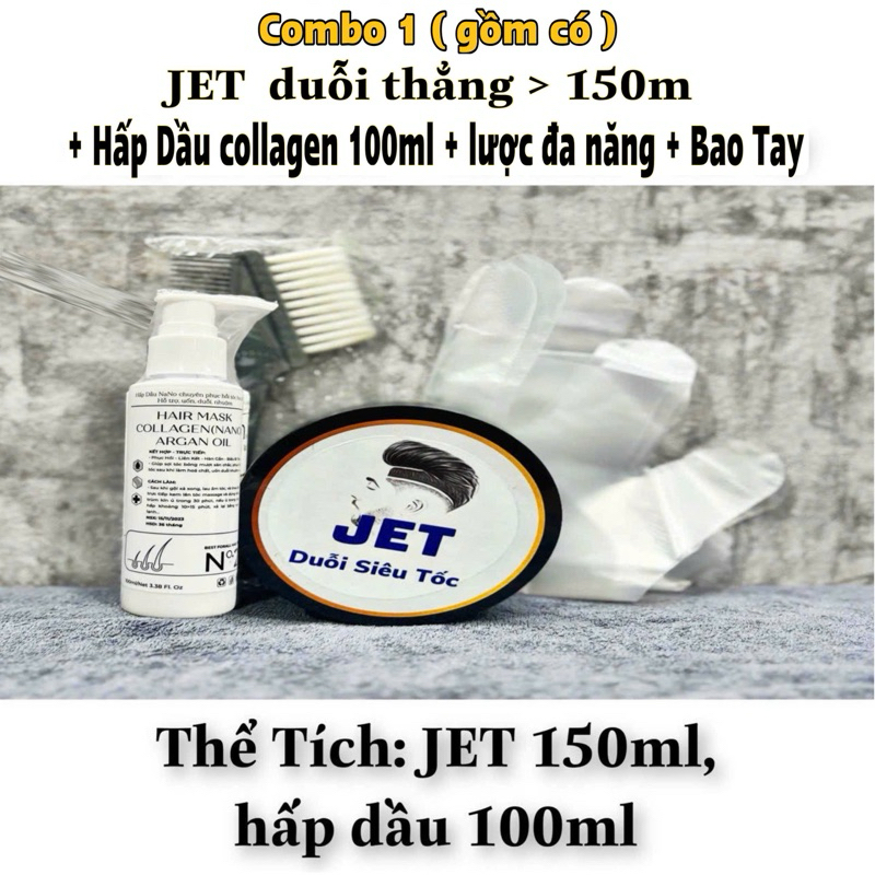 JET duỗi thẳng tóc xoăn bẩm sinh, mà không cần kẹp (150ml)