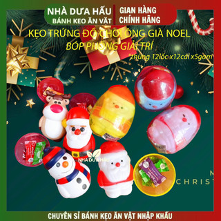   NOEL  Kẹo trứng đồ chơi ông già NOEL bóp phồng giải trí  hàng VN 