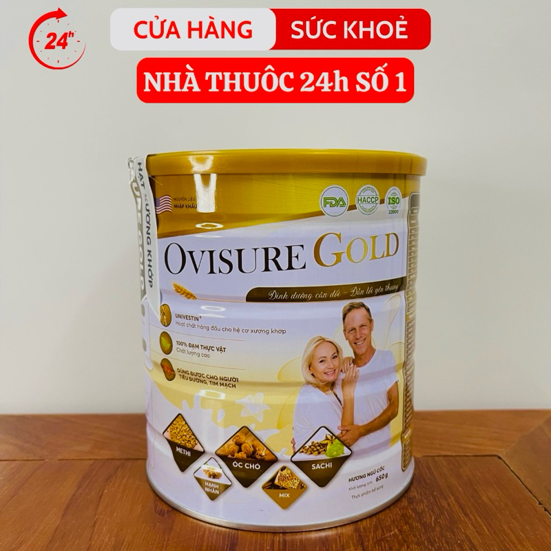 Sữa Hạt Xương Khớp OVISURE GOLD 650g Bổ sung dinh dưỡng, Giúp bảo vệ sức khoẻ Xương khớp
