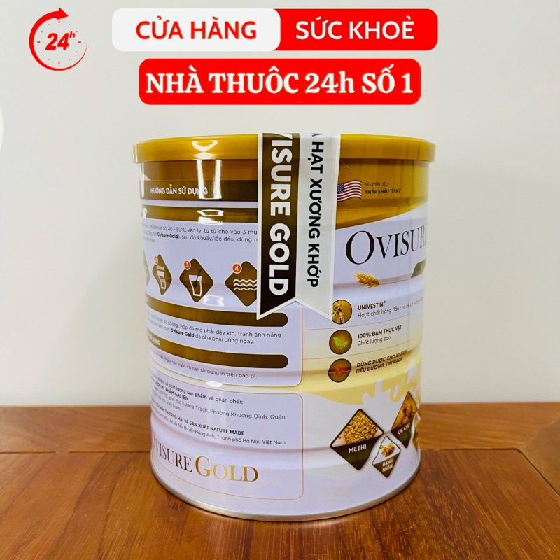 Sữa Hạt Xương Khớp OVISURE GOLD 650g Bổ sung dinh dưỡng, Giúp bảo vệ sức khoẻ Xương khớp