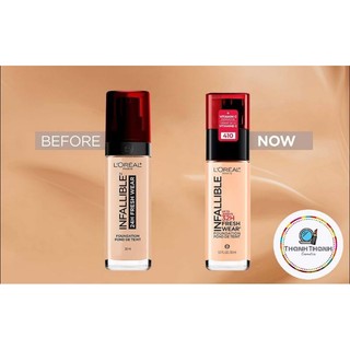   USA  KEM NỀN INFALLIBLE FOUNDATION UP TO 32H FRESH WEAR SUNSCREEN SPF 25 WITH VITAMIN C  30ML  