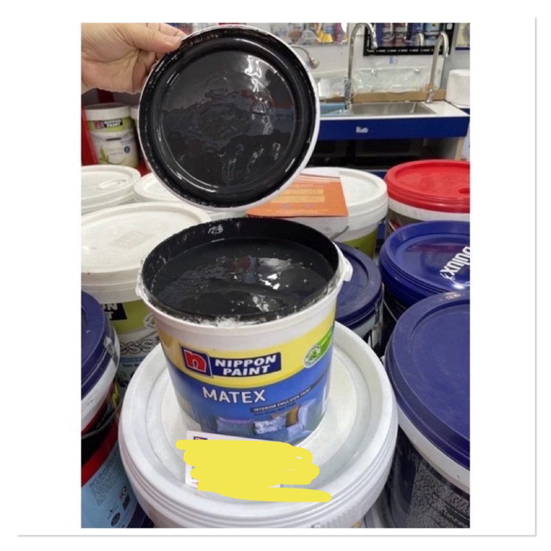 sơn màu đen  1kg giá ưu đãi Nippon Sơn nội thất MATEX Đen hàng chính hãng