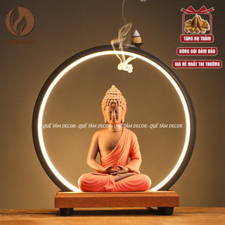  Vòng đèn led hào quang trang trí tượng phật ,tiểu cảnh  hòn non bộ  mèo thần tài  nhiều kích thước Quế Tâm Gia Lai. 