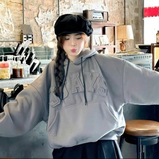 Áo Khoác Hoodie Form Rộng Chữ Nổi JJAYS