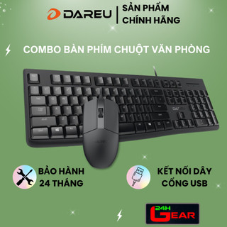  Bàn phím máy tính giá rẻ Dareu LK185   Chuột LM103 có dây   Bảo hành 24 tháng   