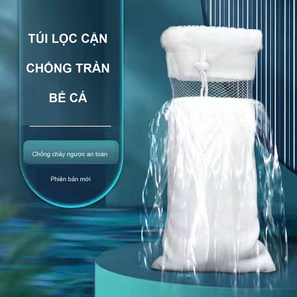 (Mua 5 tặng 1) Túi lông lọc nước và cặn bẩn dùng cho hồ cá cảnh. (Túi thường - chống tràn)