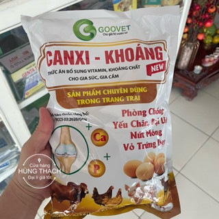Canxi - Khoáng 1kg chống bại liệt, cứng xương, yếu chân trụ, vỏ trứng dầy  trên gà, heo, thú cưng