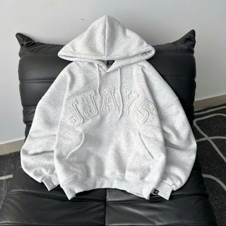 Áo Khoác Hoodie Form Rộng Chữ Nổi JJAYS