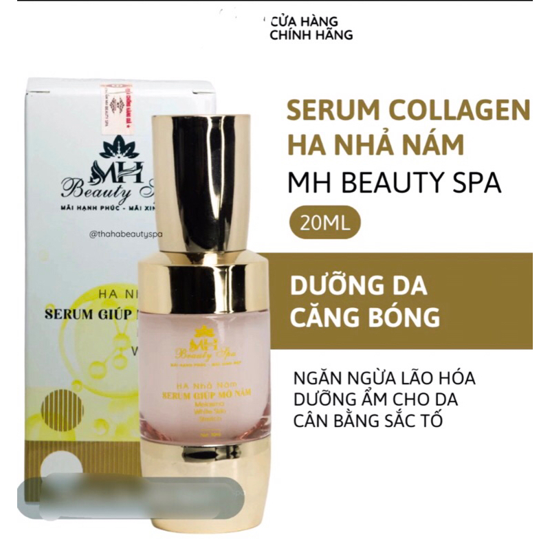Serum nhả nám HA Collagen Mh Beauty, mờ nám tận gốc, mờ tàn nhang, ngăn ngừa lão hóa, cân bằng sắc t