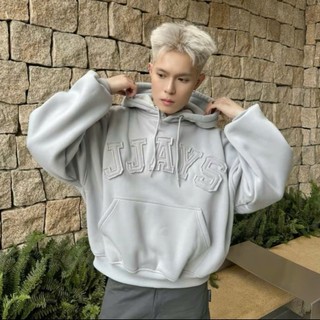 Áo Khoác Hoodie Form Rộng Chữ Nổi JJAYS