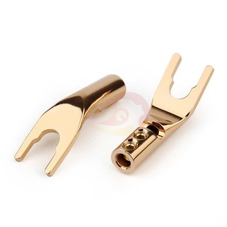 JACK CẮM CHO LOA- JACK CÀNG CUA Càng Cua Chữ Y mạ vàng cao cấp (có tặng gen co)
