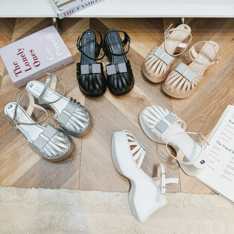 Giày Sandal Xuồng 10 Phân Tôn Dáng Nhẹ Quai Rọ Cá Tính Mẫu Mới - Nữ, Shoes