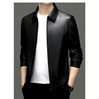  Áo khoác nam da bò thật  chính hãng  cao cấp cổ đứng cổ bẻ kiểu ngắn kiểu nhẹ Siêu bền 