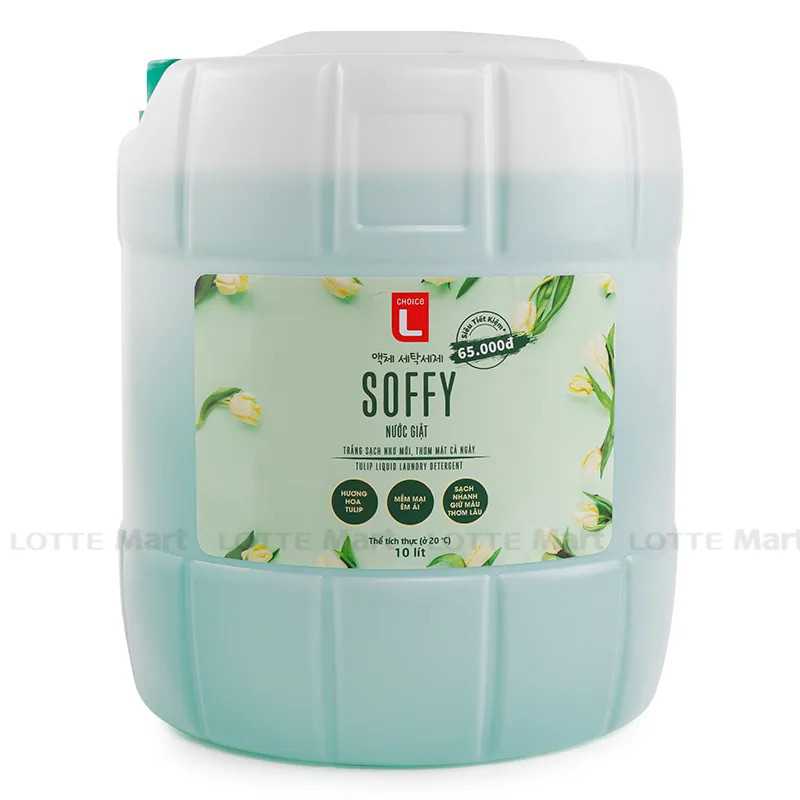 Nước Giặt Choice L Soffy Hương Hoa Tulip Can 10L