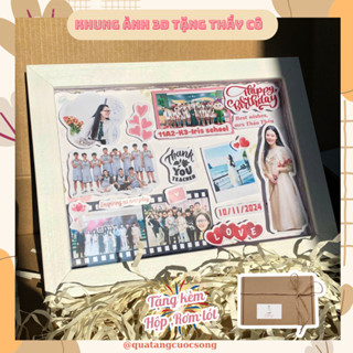 Khung ảnh nổi tặng thầy cô Handmade, khung ảnh 20 tháng 11, thiết kế theo yêu cầu