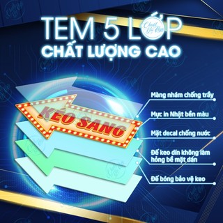 Combo 2 miếng dán cửa kéo sang CHỮ LED decor cửa kính ra và trượt đẩy cửa lùa