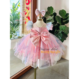 Váy Công Chúa Ngựa Thân Pony Unicorn Nhung Nguyễn Váy Đầm Công chúa Bé Gái Cao Cấp Tặng Kèm Cài