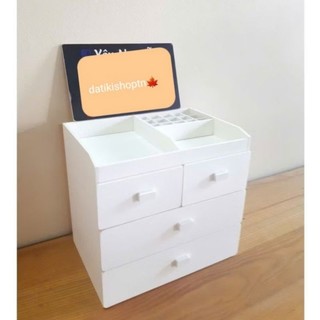 Tủ đựng mỹ phẩm 4 tầng trắng , tủ mini