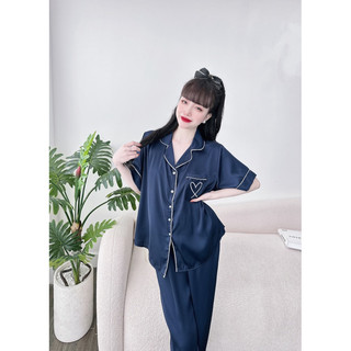 Đồ Bộ Lụa Bigsize Cao Cấp - Chất Lụa Mềm Mịn - Đồ Bộ Mặc Nhà Xinh