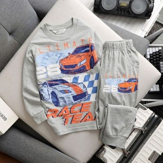 set bộ cotton dài tay Bé trai đại
