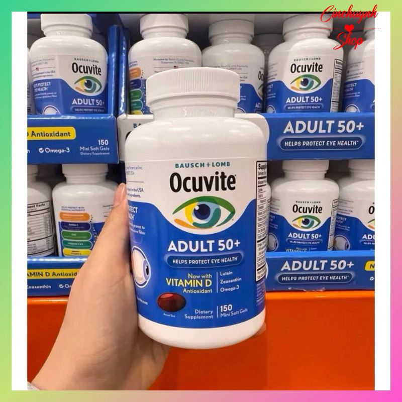 (Air)Viên uống bổ sung cho mắt Ocuvite Adult 50+ 150 viên Mỹ