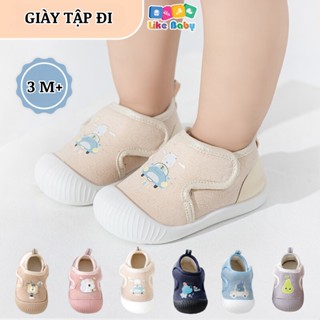  Giày Bún Tập Đi Cho Bé Trai Bé Gái Họa Tiết Hoạt Hình Đế Mềm Chống Trơn Trượt Giày Tập Đi Phong Cách Hàn Quốc G185 