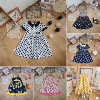 (linksale3)Váy hè mát bé gái 14kg-30kg, váy hoa nhí xinh vải mát đẹp, váy vintage bé gái