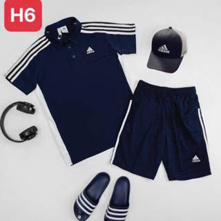Bộ Đồ Nam Adidas Cộc Tay Mặc Hè In Phối Hai Màu Đen Trắng . Bộ Thể Thao Cho Các Boy Phố Mặc Đi Chơi Đi Biển Hot 2023