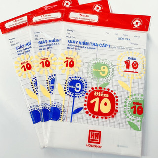  Giấy kiểm tra 4 ô ly Hồng Hà  4919  