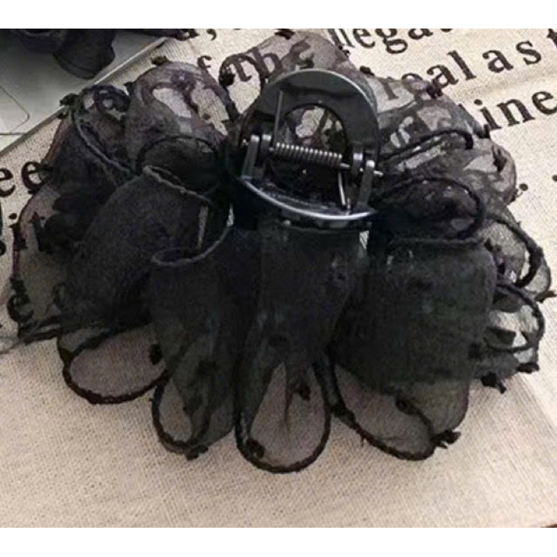 Kẹp tóc nơ van nơ to al.ađsg. kẹp ngoạm to tiểu thư