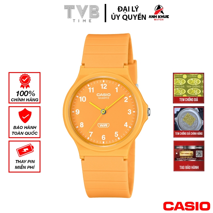 Đồng hồ nữ dây nhựa Casio chính hãng MQ-24B-9BDF (34mm)