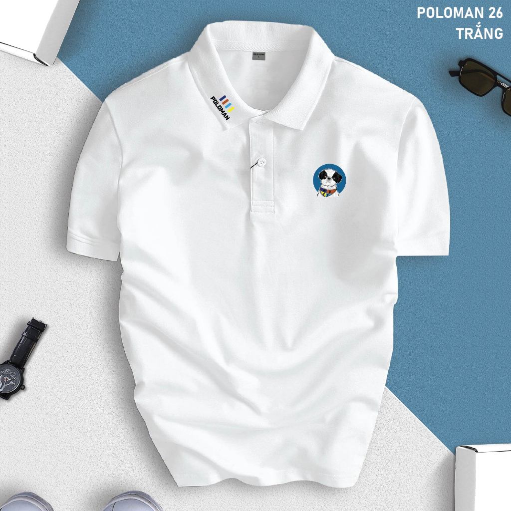 [SPORTMEN 26] BST Áo Polo Nam Form Slimfit, Vải Thun Cá Sấu Co Giãn 4 Chiều Thoáng Mát, Không Xù Lông