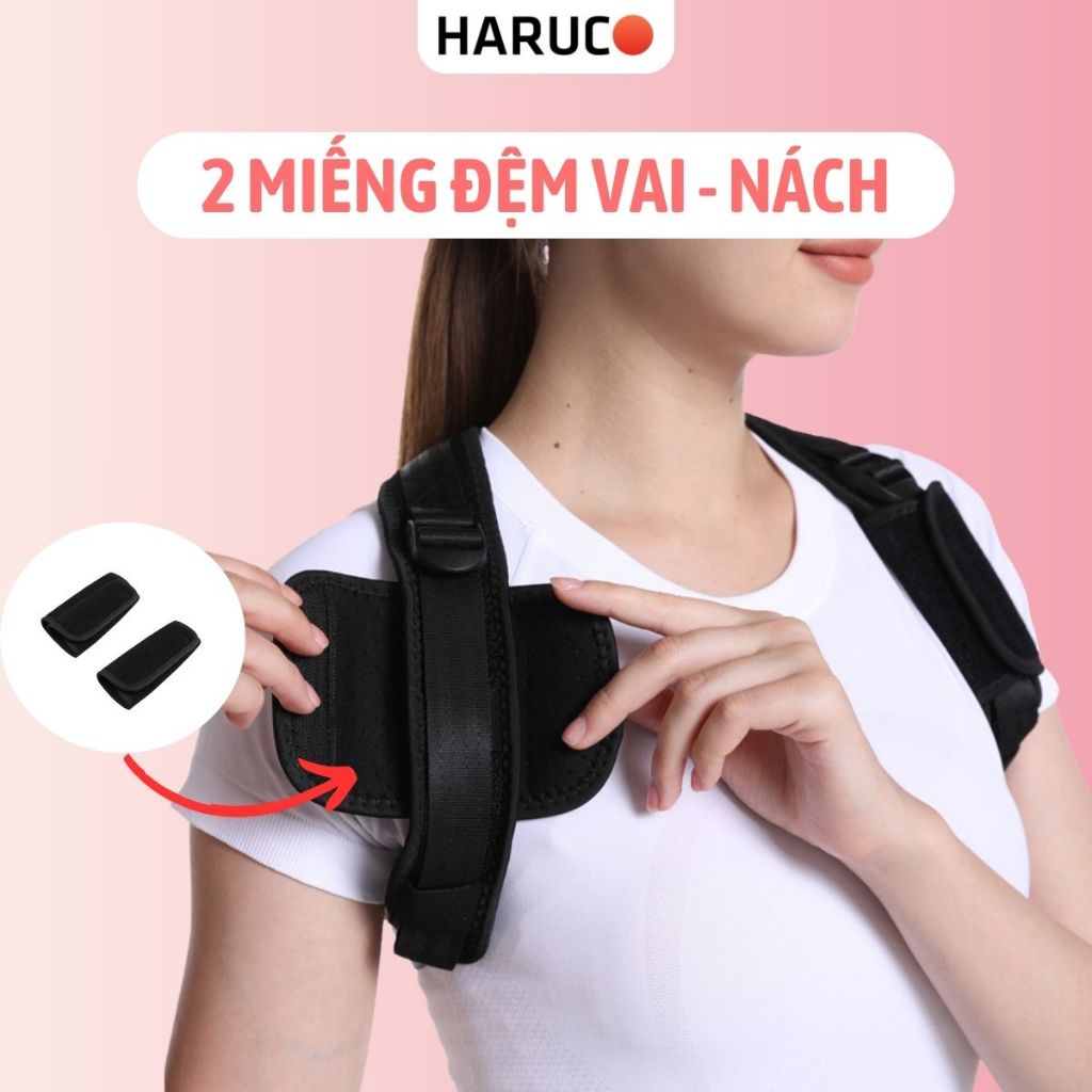 Combo 2 Miếng Đệm Vai Nách Haruco Hỗ Trợ Chống Đau Nách, Giảm Ma Sát Khi Tập Luyện Giúp Thoải Mái