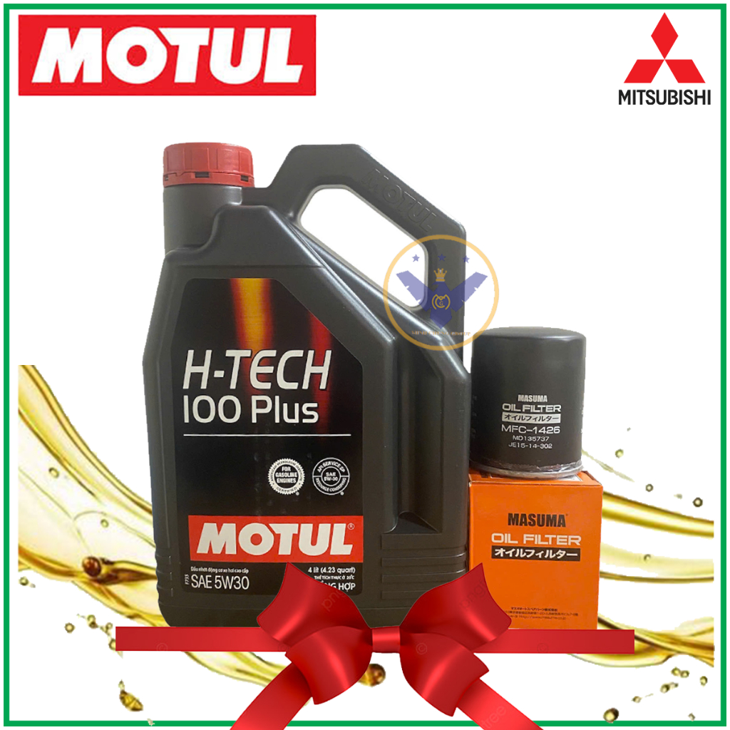 COMBO Dầu nhớt Motul 5W30,lọc nhớt Masuma xe Mitsubishi Xpander, Xforce, Attrage, Mirage