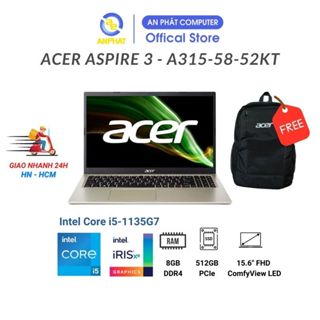 Laptop Acer Aspire 3 A315-58-52KT (Intel Core i5-1135G7| 8GB | 512GB | 5.6 inch FHD| Win11)