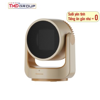 Máy sưởi ấm mini để bàn công suất cao 1500w kèm điều khiển từ xa quạt sưởi gốm ptc an toàn êm ái